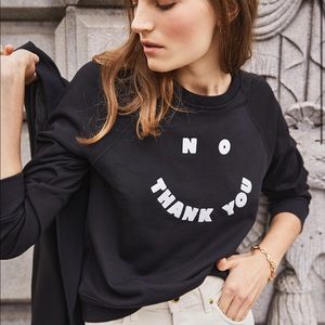 No thank you oversized tshirt